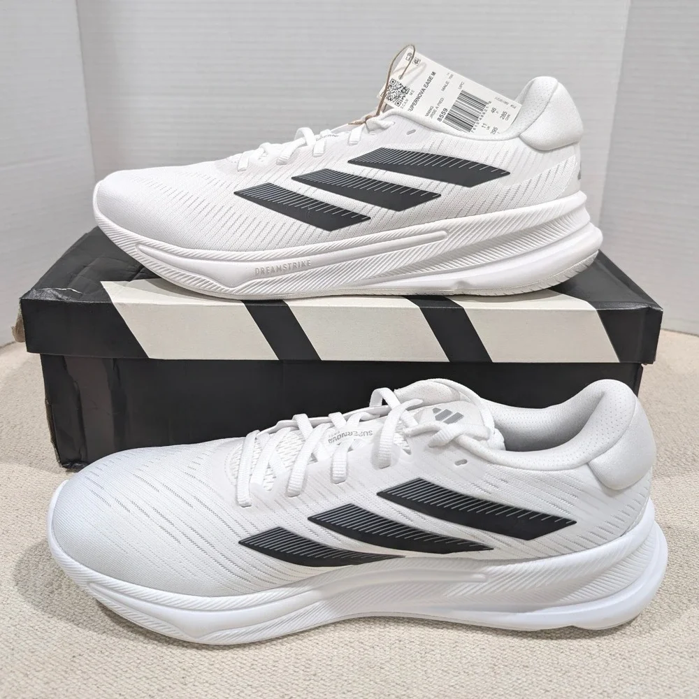 Adidas Supernova Ease M White Black Running Shoes JH8559 Mens 11.5